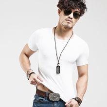 Load image into Gallery viewer, Men Pure Color O-Neck T-Shirt