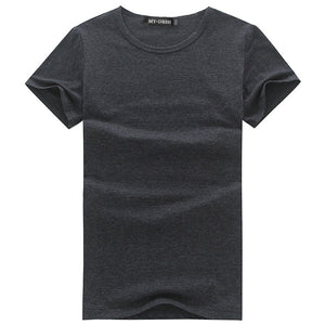 2019 Lycra cotton men 's short sleeve v neck t shirt