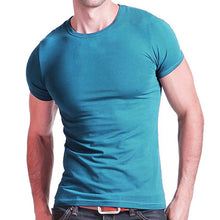Load image into Gallery viewer, 2019 Stretch Lycra V Collar Mens T Shirt